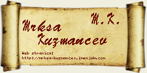 Mrkša Kuzmančev vizit kartica